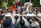 AISA says Neha Bora picked up by cops in private vehicle, Delhi Police denies claim