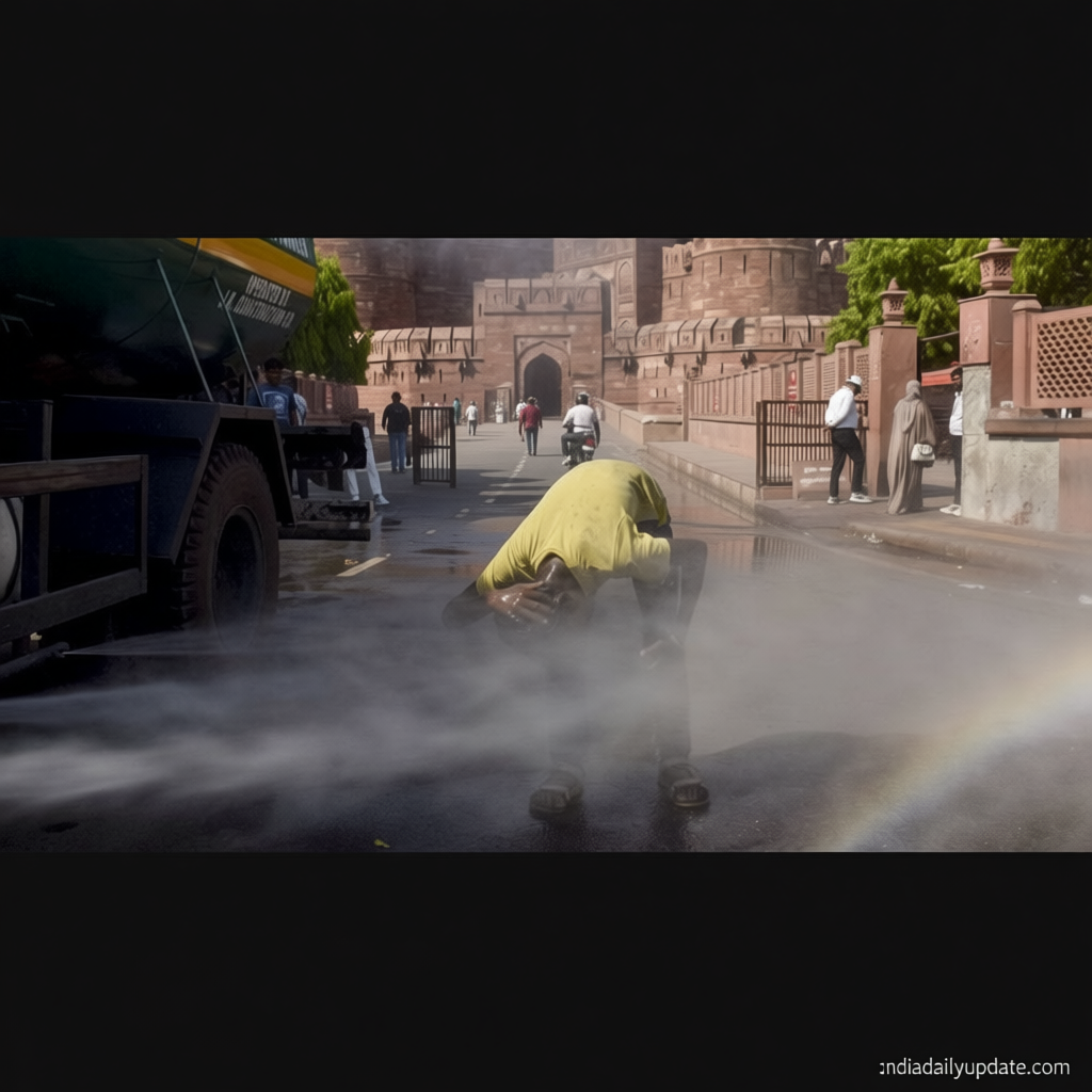 Delhi weather: ‘Real feel’ temperature soars to a blistering 51°C; rainfall likely from Monday
