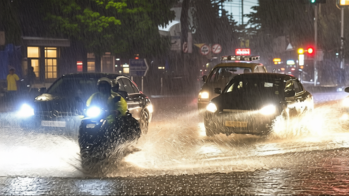 Mumbai roads waterlogged after heavy rains, traffic halts at Andheri, Dadar, Bandra; IMD issues orange alert