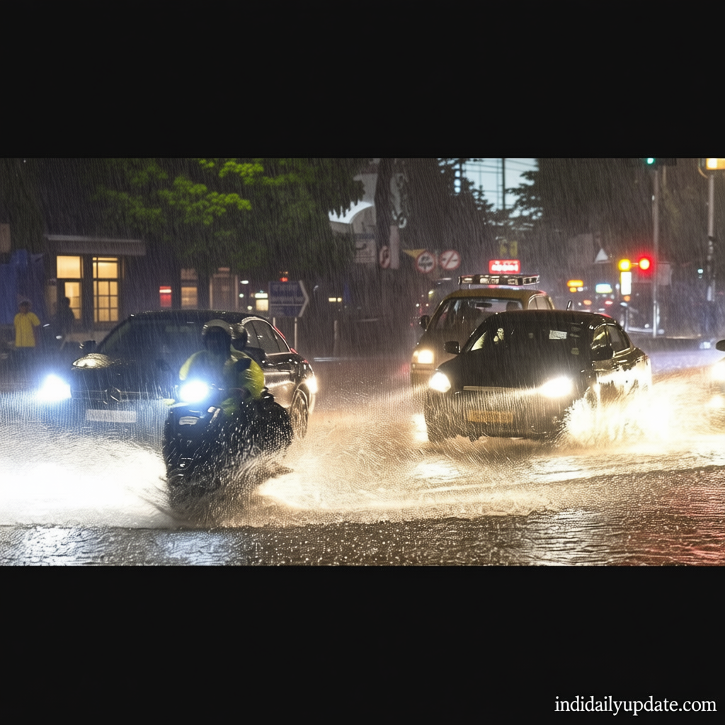 Mumbai roads waterlogged after heavy rains, traffic halts at Andheri, Dadar, Bandra; IMD issues orange alert