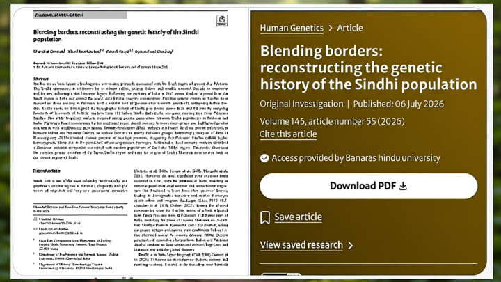 What borders couldn’t break: Sindhis in India and Pakistan still share strong genetic bond