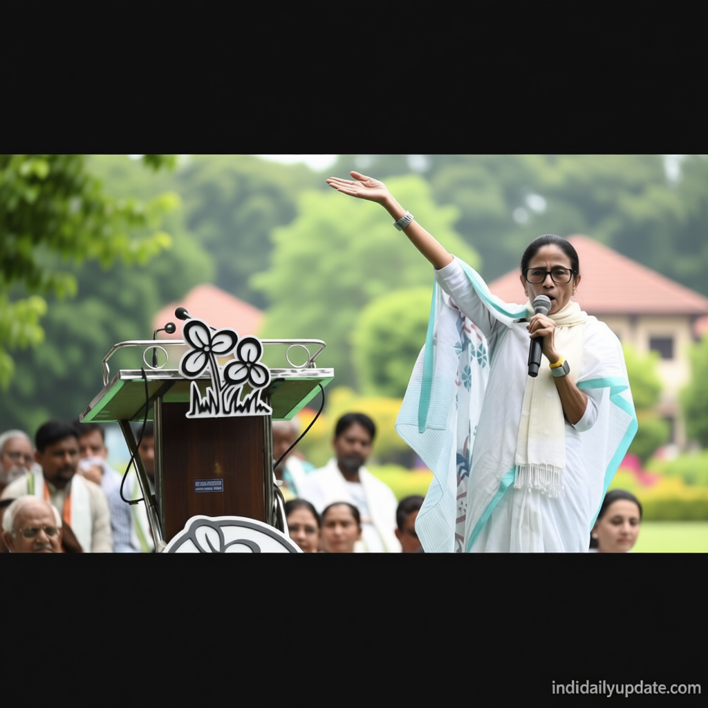 Mamata Banerjee reasserts TMC leadership at Martyr’s Day rally, hints she may join CJP protesters in Delhi