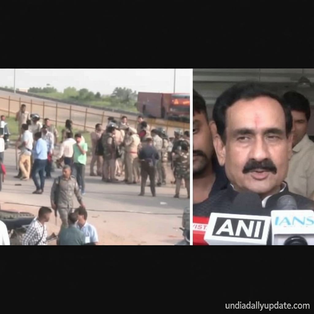 Violent protests in MP’s Datia after BJP leader Narottam Mishra gets denied poll ticket; highway blocked for 12 hours