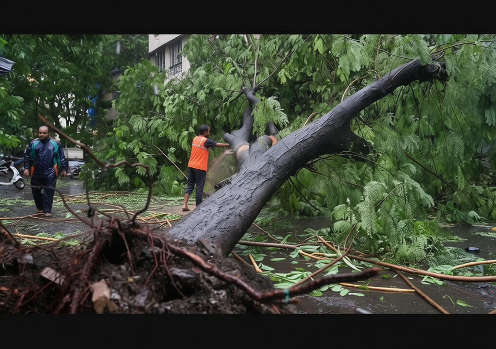 63-year-old man dies after tree falls on shop amid heavy rains in Mumbai; Roads, cars submerged in Maharashtra