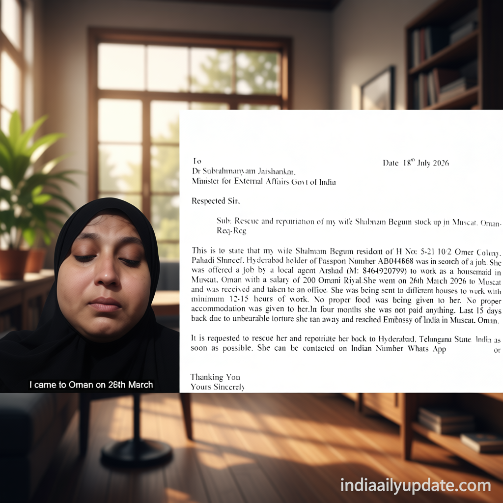 Hyderabad woman alleges abuse, forced work without pay for three months as housemaid in Oman
