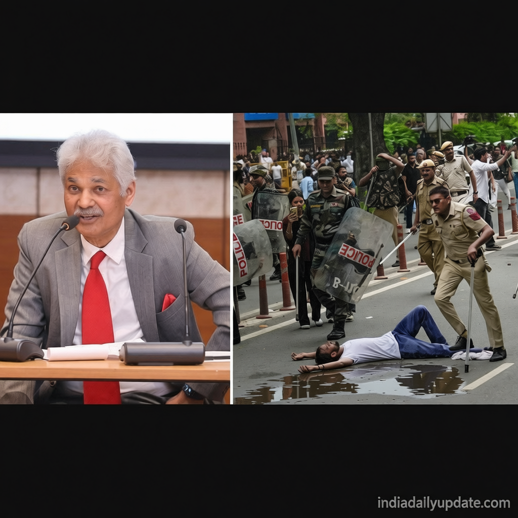 ‘Crowd control is not about beating them’: Ex-IPS officer Yashovardhan Azad calls for ban on pellet guns after student protest crackdown