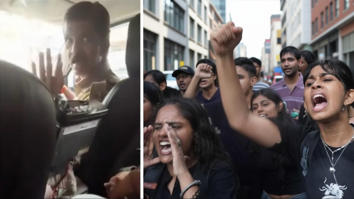 Mumbai police under fire after cop caught on camera threatening protesters with fake drug case | VIDEO