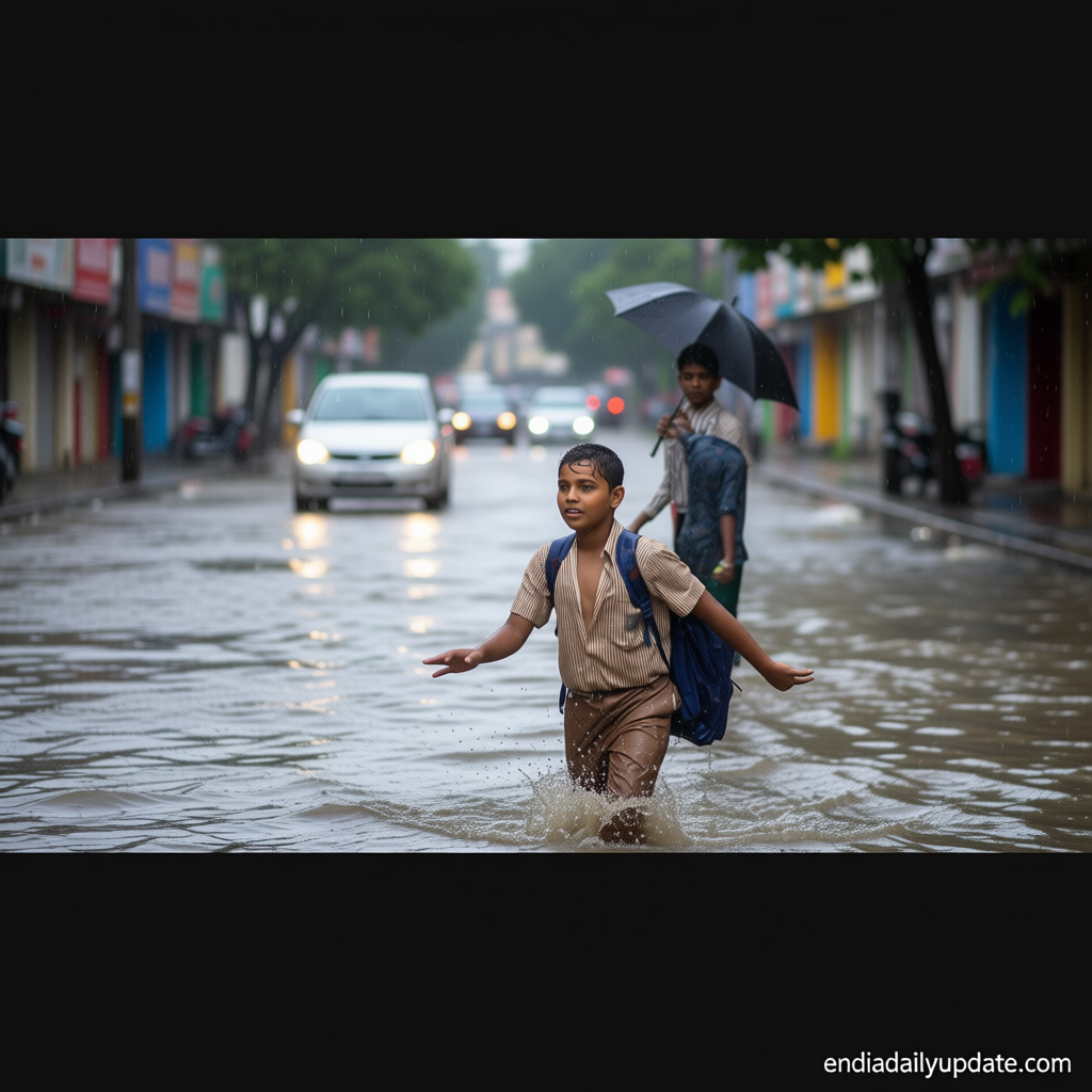 Red alert in Mumbai: IMD warns of extremely heavy rain; train services disrupted