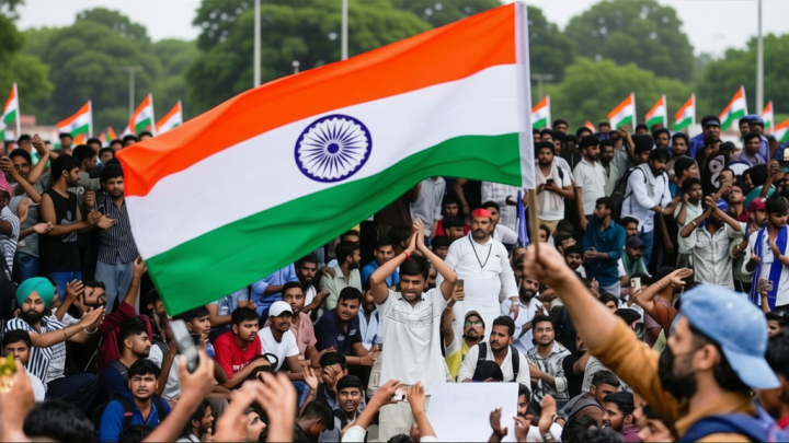 Miscommunication causes chaos, but lathi charge, rain fail to break spirits of young protesters as traffic comes to grinding halt
