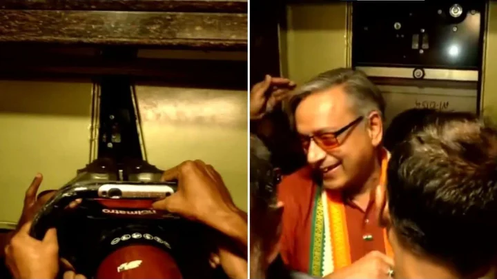 WATCH | Fire force rescues Shashi Tharoor from Thiruvananthapuram hotel lift