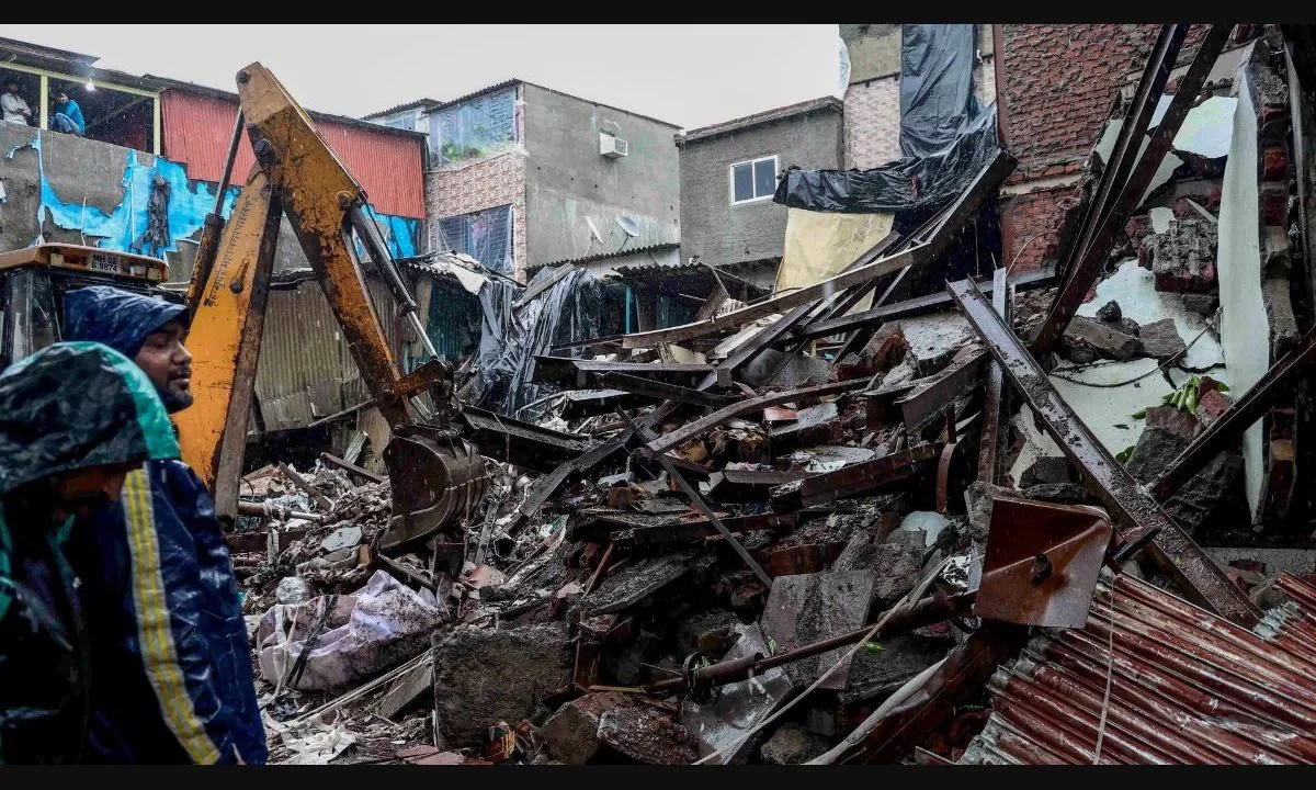 Mumbai man decides to wait for a day despite tilted building next door, loses wife and 4 kids in chawl collapse