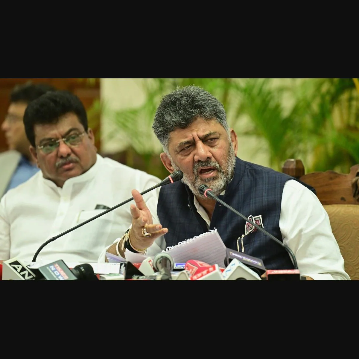 Bidadi township row: Shivakumar unearths past deals, accuses JD(S) of hypocrisy