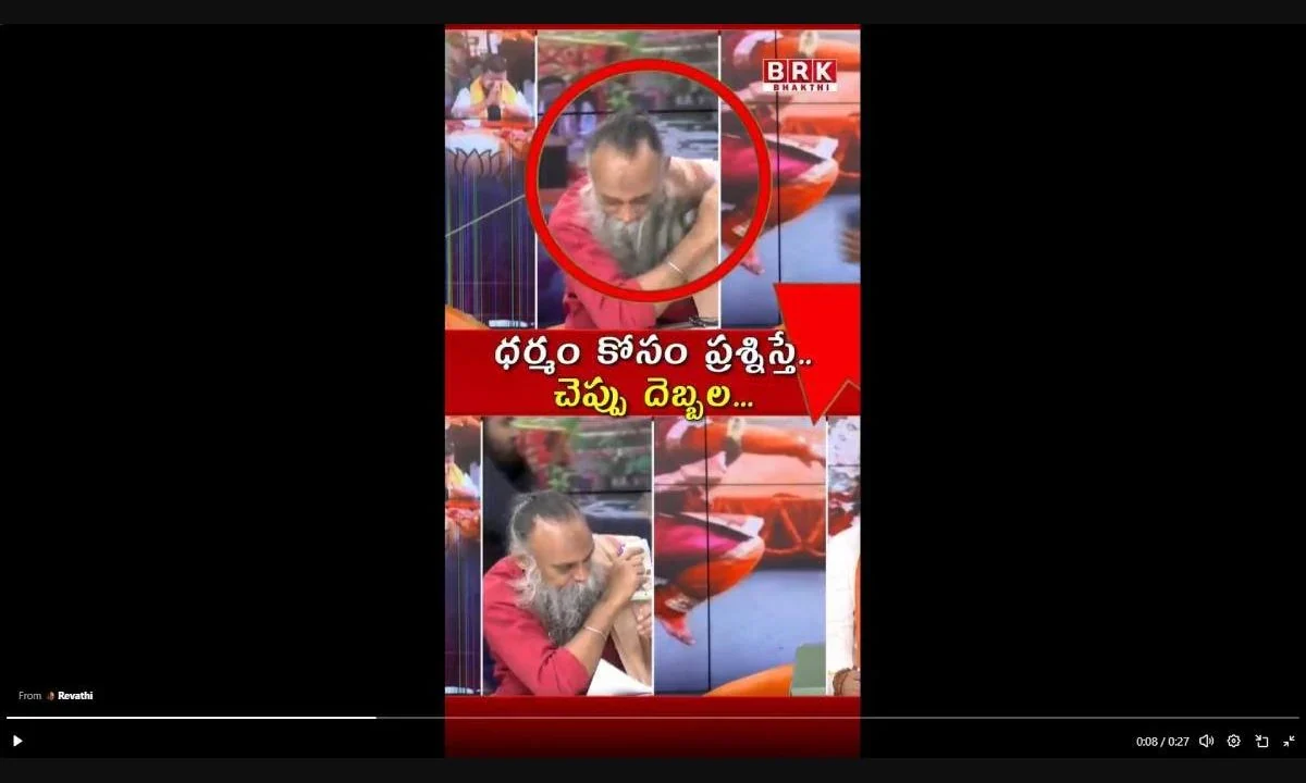 Activist attacked on live TV for opposing politicisation of Hinduism