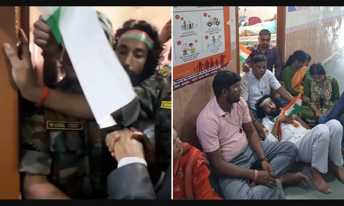 WATCH | ‘Is this free India?’: Devendra Mahto barred from Tiranga Yatra by Jharkhand police, friends ‘brutally beaten’