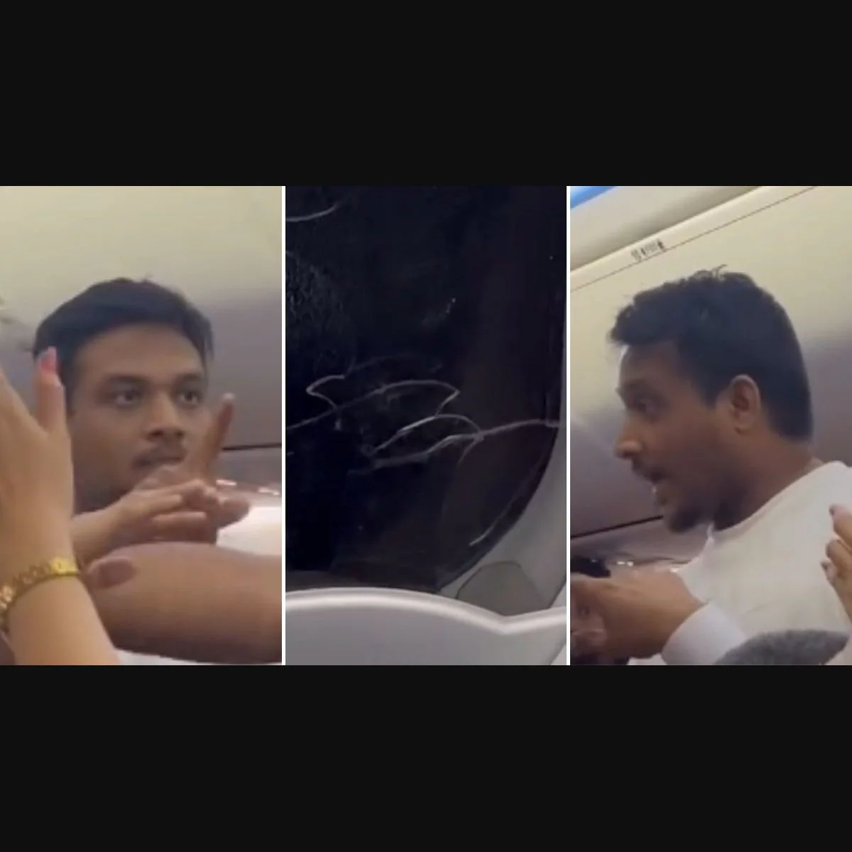 Kerala man nabbed for smashing emergency exit window mid-air, trying to open door in Kochi-bound flight | VIDEO