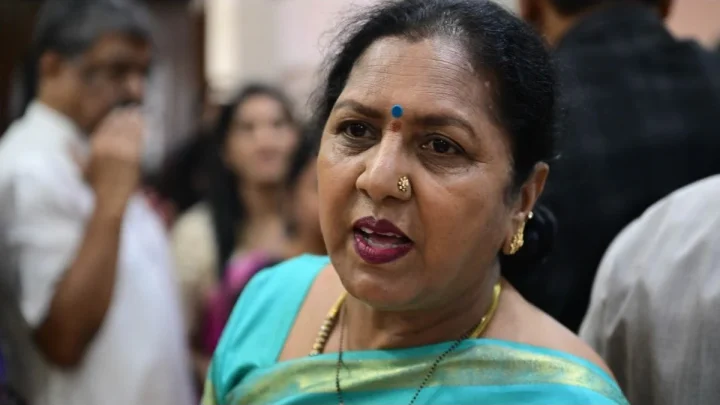 Gayathri Shanthegowda takes oath as MLC four years after election. Will she be the first woman minister in Shivakumar cabinet?