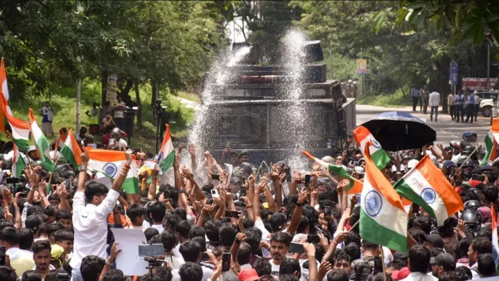 Jharkhand protests: Police use lathis, tear gas as students’ Assembly march turns violent