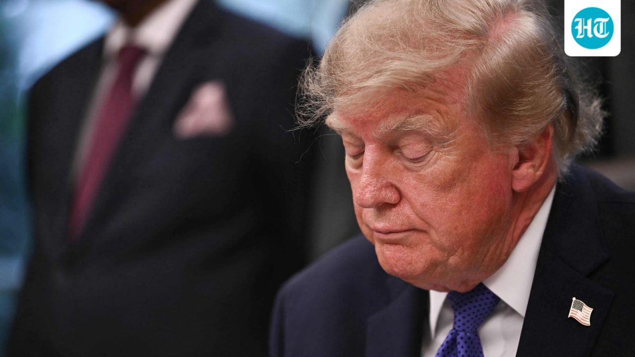 Trump mocks ‘Sleepy Joe’, then appears to doze off during $15B steel plant announcement