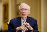 Mitch McConnell makes first public appearance in nearly 3 months, seen leaving DC home in a wheelchair