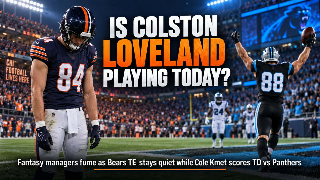 Is Colston Loveland playing today? Fantasy managers fume as Bears TE stays quiet while Cole Kmet scores TD vs Panthers