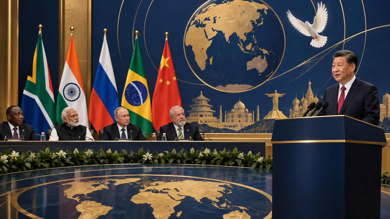 At BRICS, Xi Jinping proposes 4-point plan for peace in West Asia