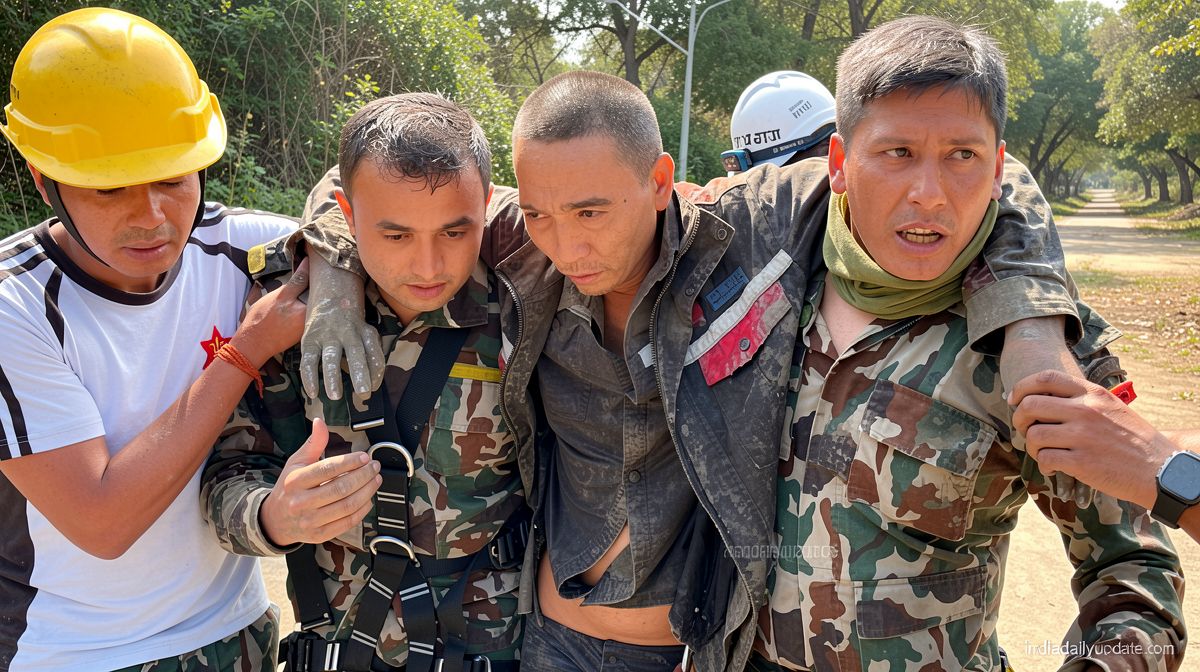 Chinese national rescued alive from hydropower tunnel after 10 days, Nepali army says