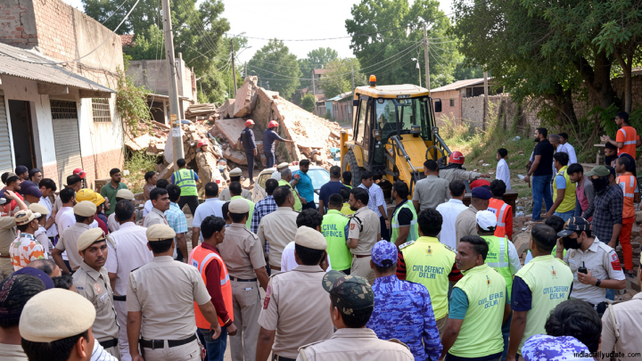 ‘Felt like earthquake’, people cried ‘save us’: Witnesses recall moment building collapsed in Delhi’s Satya Niketan