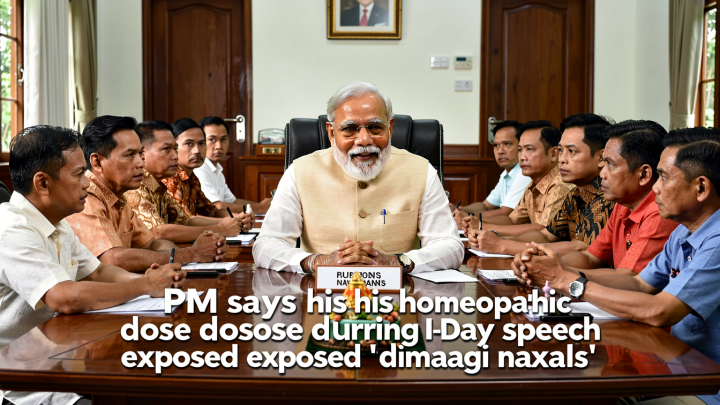 PM Modi says his ‘homeopathic dose’ during I-Day speech exposed ‘dimaagi naxals’