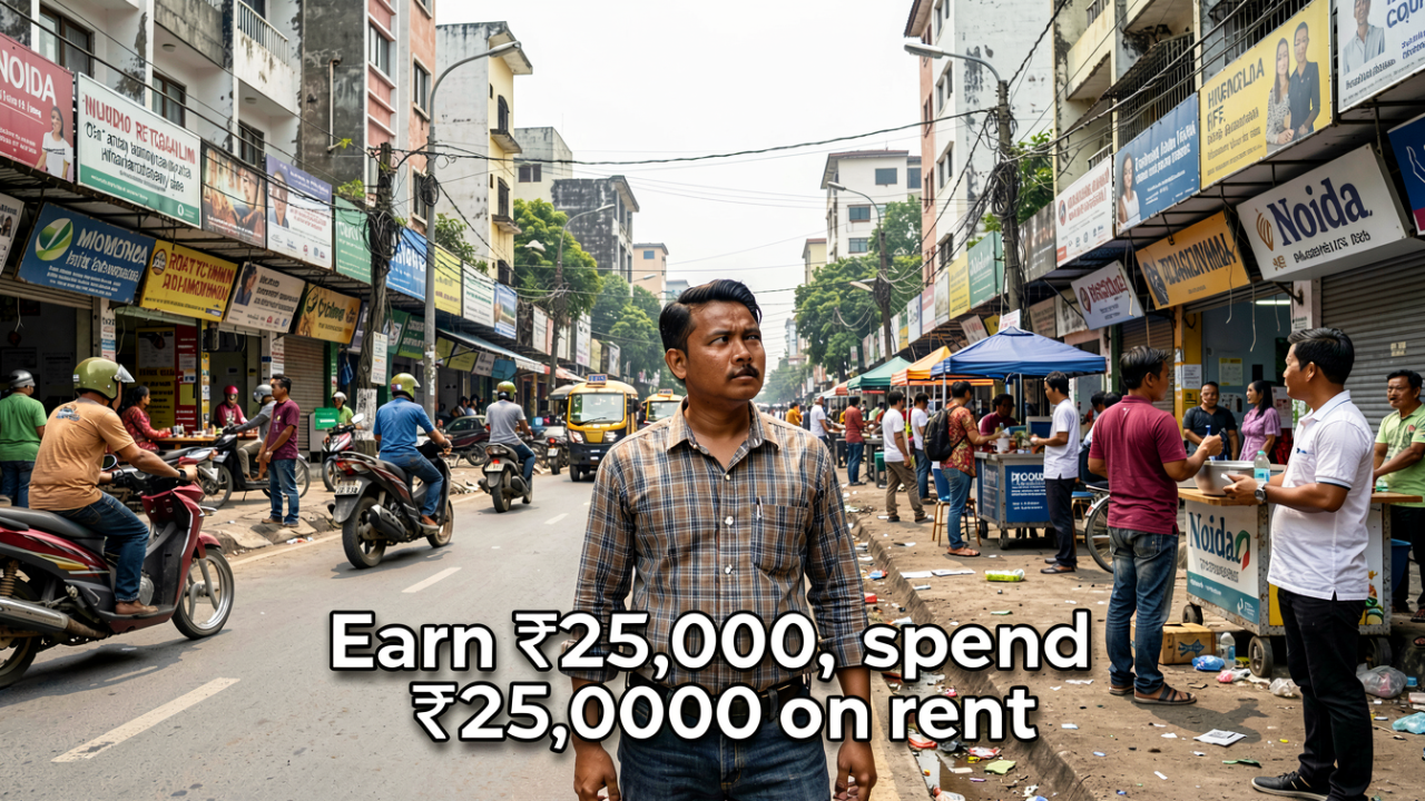 Noida man questions city life over high rent: ‘Earn ₹25,000, spend ₹25,000 on rent’