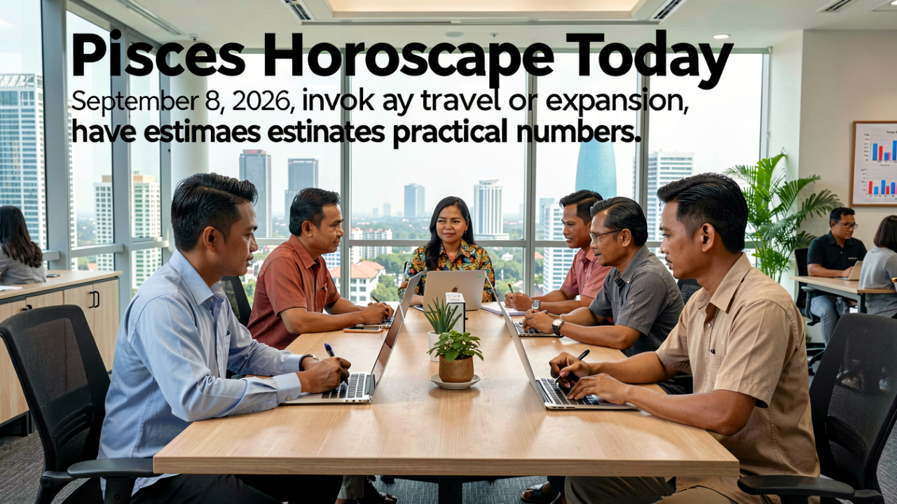 Pisces Horoscope Today, September 8, 2026: Work may involve travel or expansion, have estimates and practical numbers